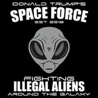 Trump Space Force Team Fight Illegal Aliens Cooling Performance Crew T-Shirt