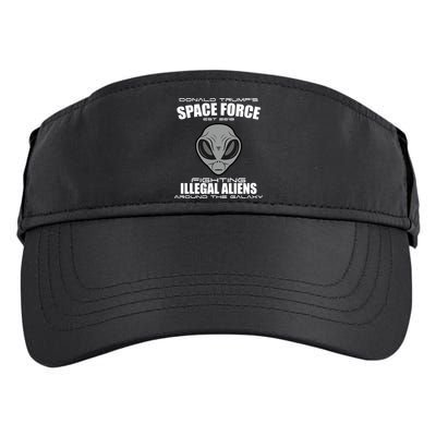 Trump Space Force Team Fight Illegal Aliens Adult Drive Performance Visor