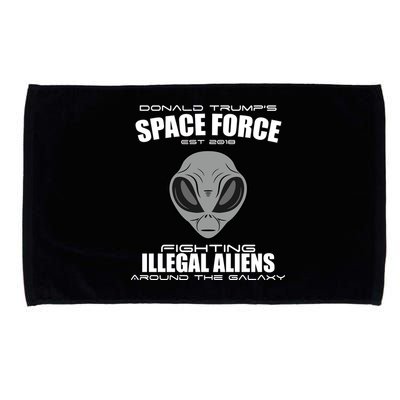 Trump Space Force Team Fight Illegal Aliens Microfiber Hand Towel