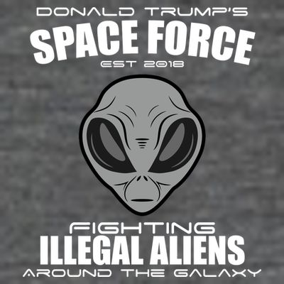 Trump Space Force Team Fight Illegal Aliens T-Shirt