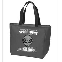 Trump Space Force Team Fight Illegal Aliens Zip Tote Bag