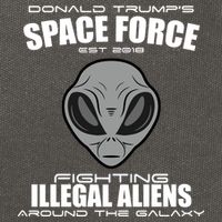 Trump Space Force Team Fight Illegal Aliens Cotton Canvas Backpack