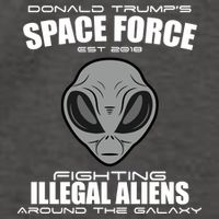 Trump Space Force Team Fight Illegal Aliens Vector Backpack