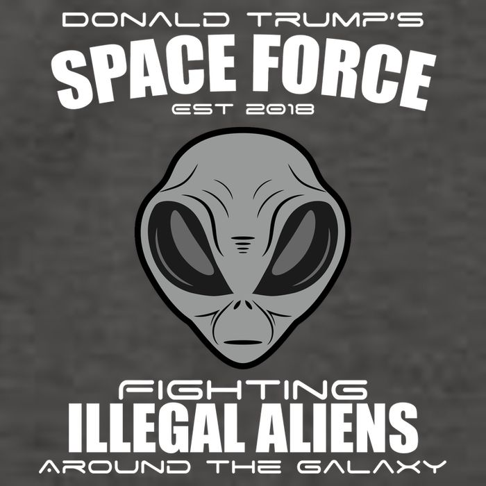 Trump Space Force Team Fight Illegal Aliens Vector Backpack