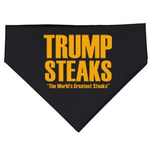 Trump Steaks President Donald Political Election Funny Humor USA-Made Doggie Bandana