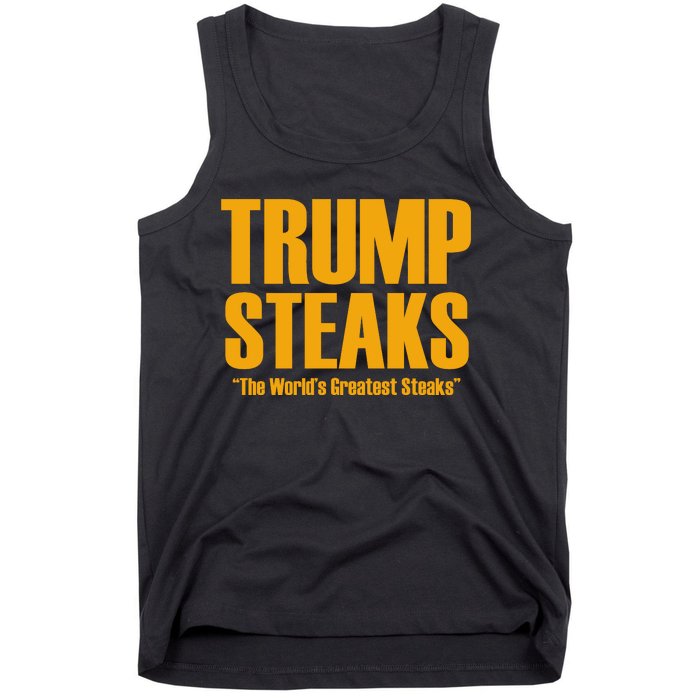 Trump Steaks President Donald Political Election Funny Humor Tank Top