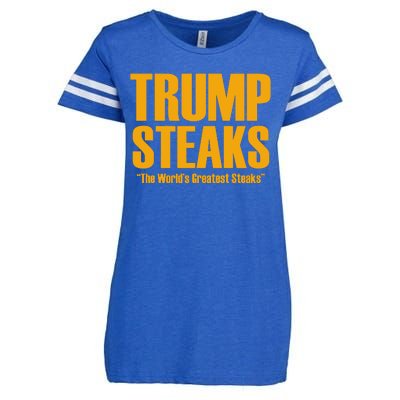 Trump Steaks President Donald Political Election Funny Humor Enza Ladies Jersey Football T-Shirt