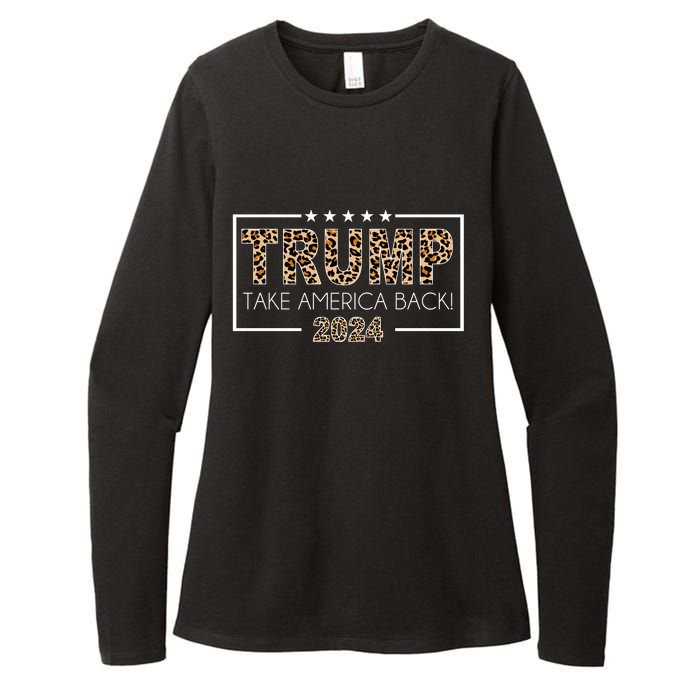 Trump Take America Back 2024 Womens CVC Long Sleeve Shirt