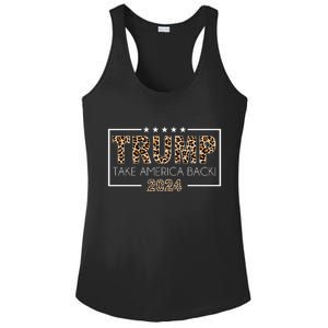 Trump Take America Back 2024 Ladies PosiCharge Competitor Racerback Tank