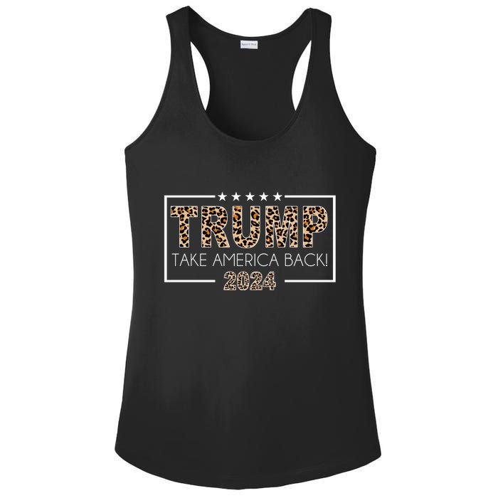 Trump Take America Back 2024 Ladies PosiCharge Competitor Racerback Tank