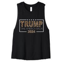 Trump Take America Back 2024 Women's Racerback Cropped Tank