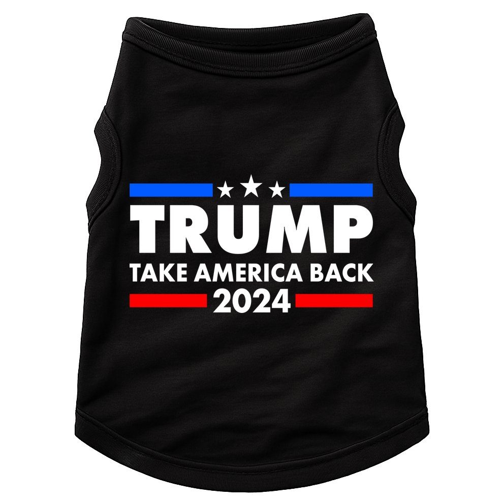 Trump Take America Back 2024 Election Logo Doggie Tank