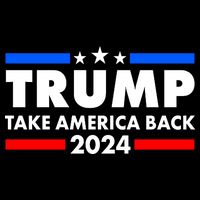 Trump Take America Back 2024 Election Logo Doggie Tank
