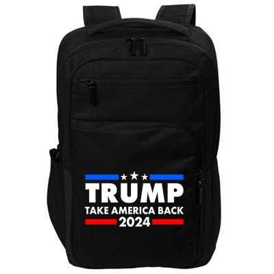 Trump Take America Back 2024 Election Logo Impact Tech Backpack