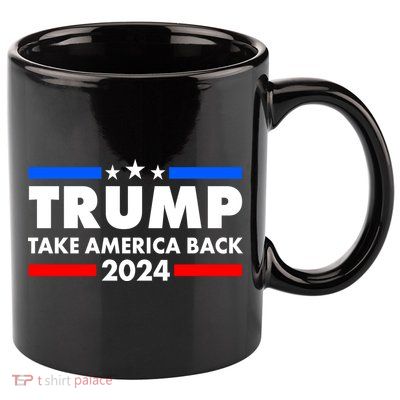 Trump Take America Back 2024 Election Logo 11oz C Handle Ceramic Mug
