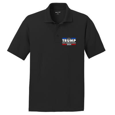 Trump Take America Back 2024 Election Logo PosiCharge RacerMesh Polo