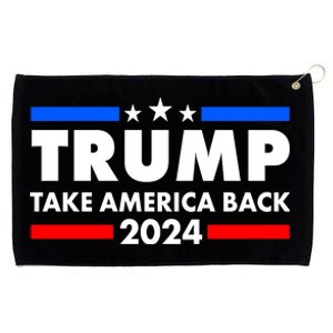 Trump Take America Back 2024 Election Logo Grommeted Golf Towel