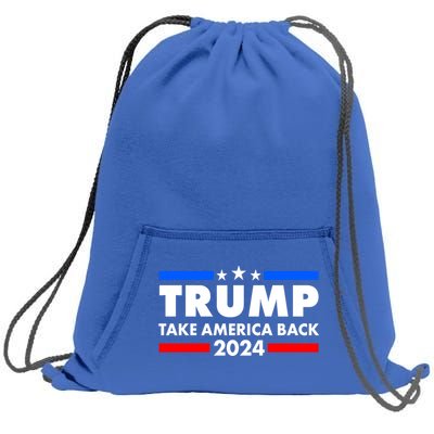 Trump Take America Back 2024 Election Logo Sweatshirt Cinch Pack Bag