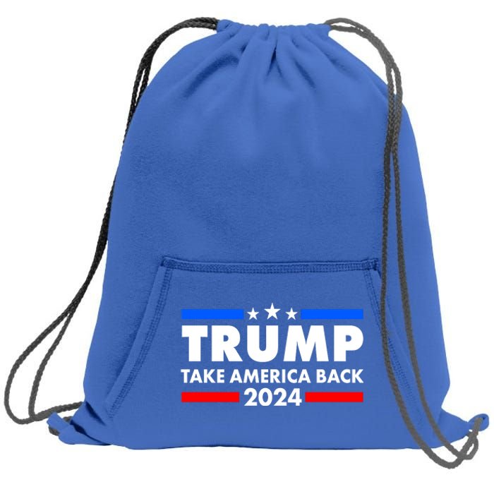 Trump Take America Back 2024 Election Logo Sweatshirt Cinch Pack Bag