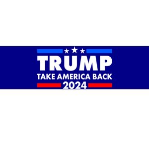 Trump Take America Back 2024 Election Logo Bumper Sticker