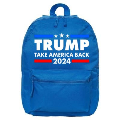 Trump Take America Back 2024 Election Logo 16 in Basic Backpack