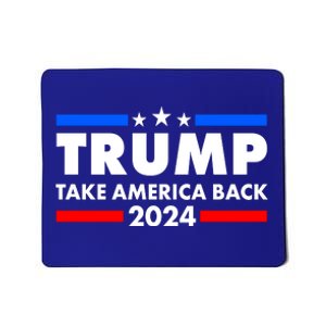 Trump Take America Back 2024 Election Logo Mousepad