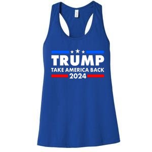 Trump Take America Back 2024 Election Logo Women's Racerback Tank