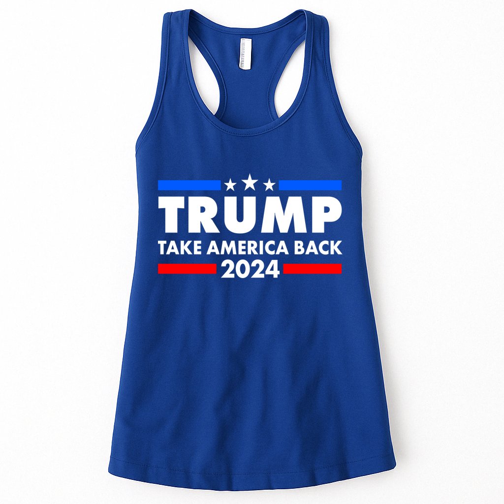 Trump Take America Back 2024 Election Logo Womens Tank Top
