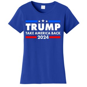 Trump Take America Back 2024 Election Logo Women's T-Shirt