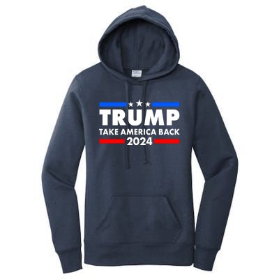 Trump Take America Back 2024 Election Logo Women's Pullover Hoodie