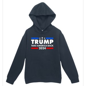 Trump Take America Back 2024 Election Logo Urban Pullover Hoodie