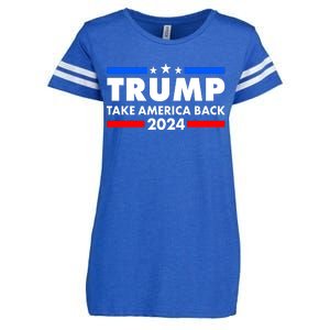 Trump Take America Back 2024 Election Logo Enza Ladies Jersey Football T-Shirt