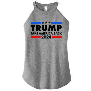 Trump Take America Back 2024 Election Logo Women's Perfect Tri Rocker Tank