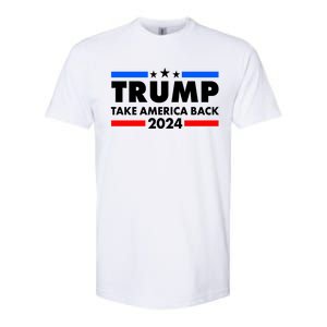 Trump Take America Back 2024 Election Logo Softstyle CVC T-Shirt