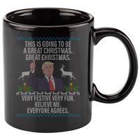 Trump This Is Going To Be A Great Great Christmas 11oz C Handle Ceramic Mug