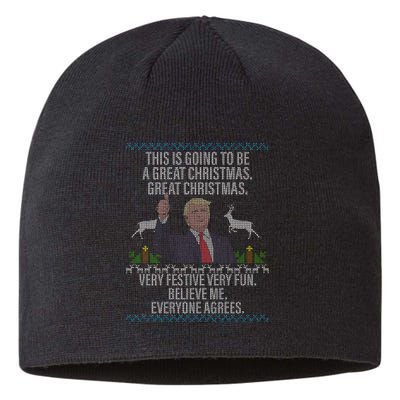 Trump This Is Going To Be A Great Great Christmas Sustainable Beanie