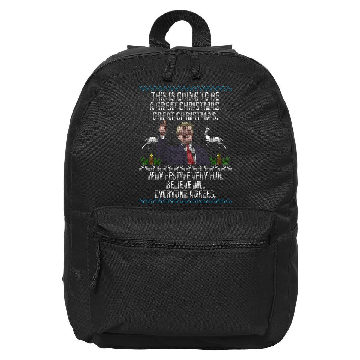 Trump This Is Going To Be A Great Great Christmas 16 in Basic Backpack