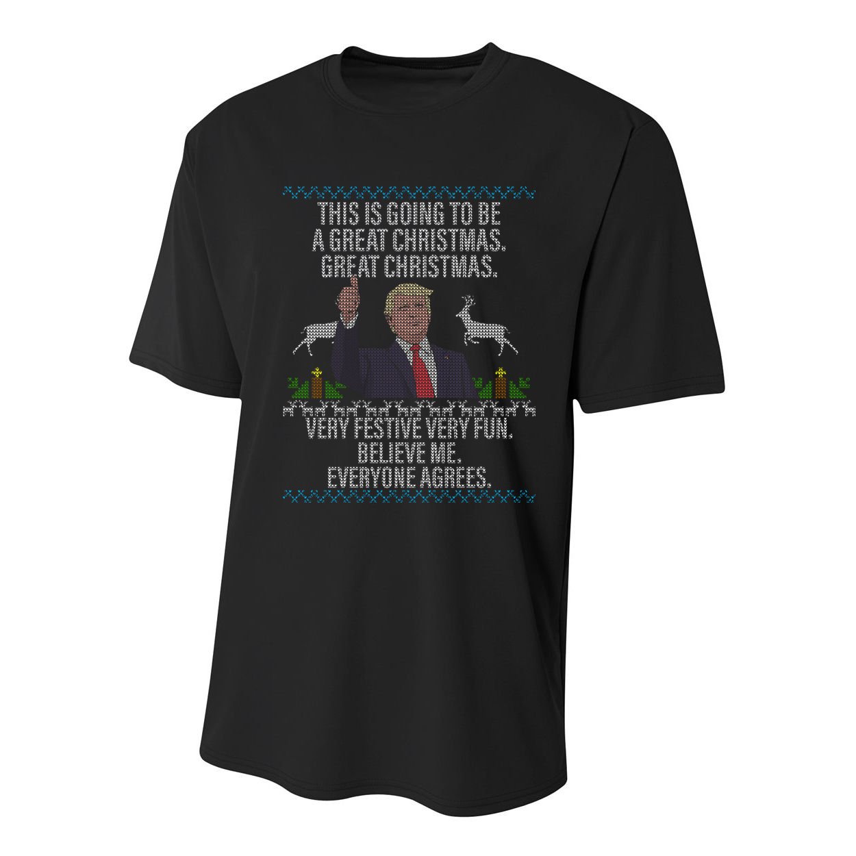 Trump This Is Going To Be A Great Great Christmas Youth Performance Sprint T-Shirt