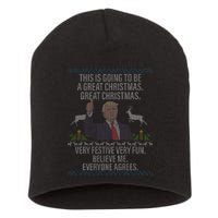 Trump This Is Going To Be A Great Great Christmas Short Acrylic Beanie