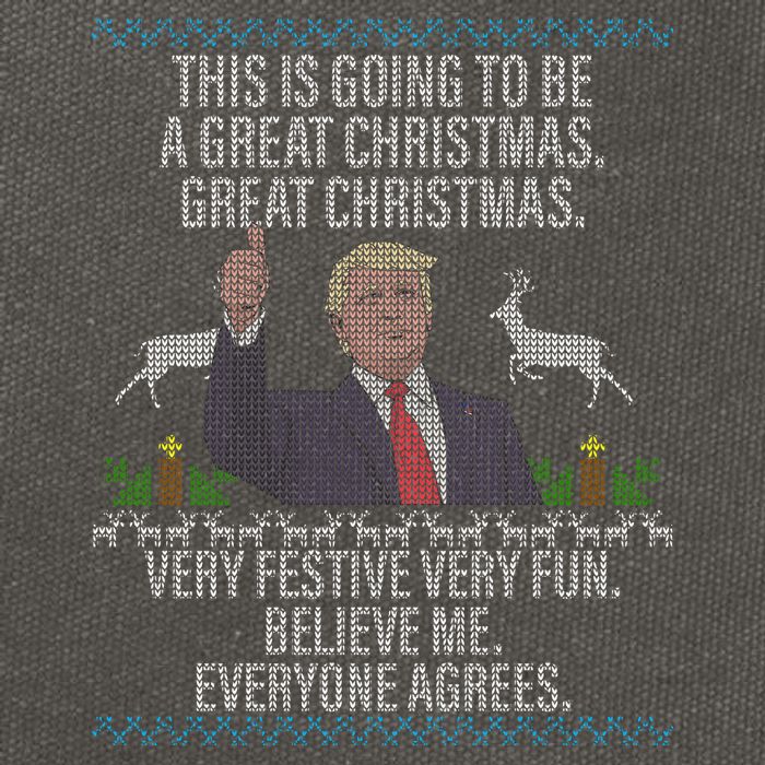 Trump This Is Going To Be A Great Great Christmas Cotton Canvas Backpack