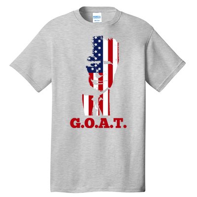 Trump USA Flag GOAT Tall T-Shirt