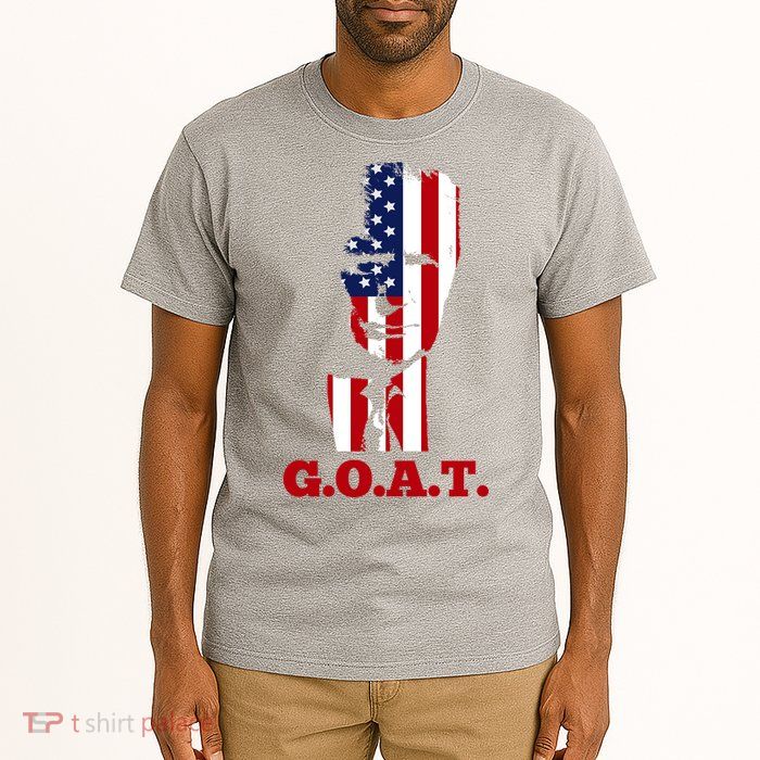Trump USA Flag GOAT Tall T-Shirt