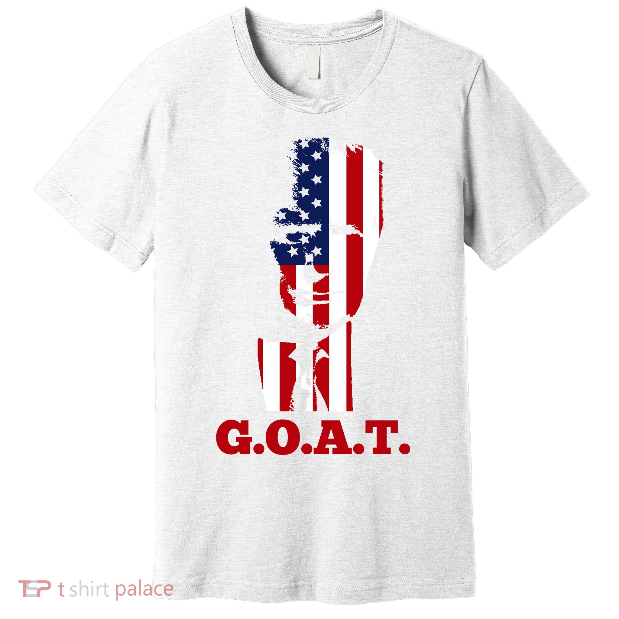 Trump USA Flag GOAT Premium T-Shirt