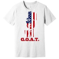 Trump USA Flag GOAT Premium T-Shirt