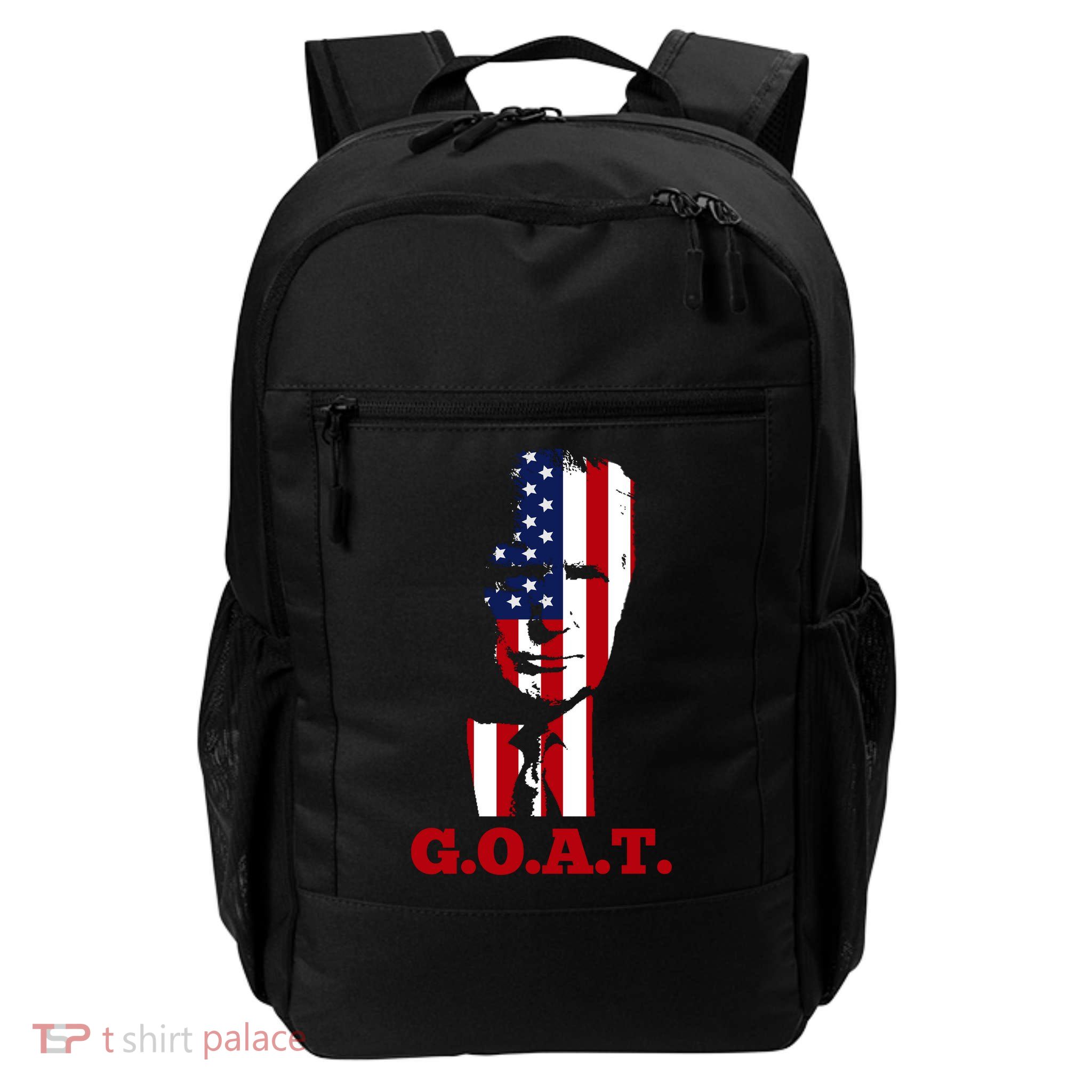 Trump USA Flag GOAT Backpack