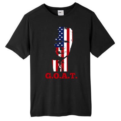 Trump USA Flag GOAT Tall Fusion ChromaSoft Performance T-Shirt