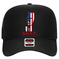 Trump USA Flag GOAT Trucker Hat