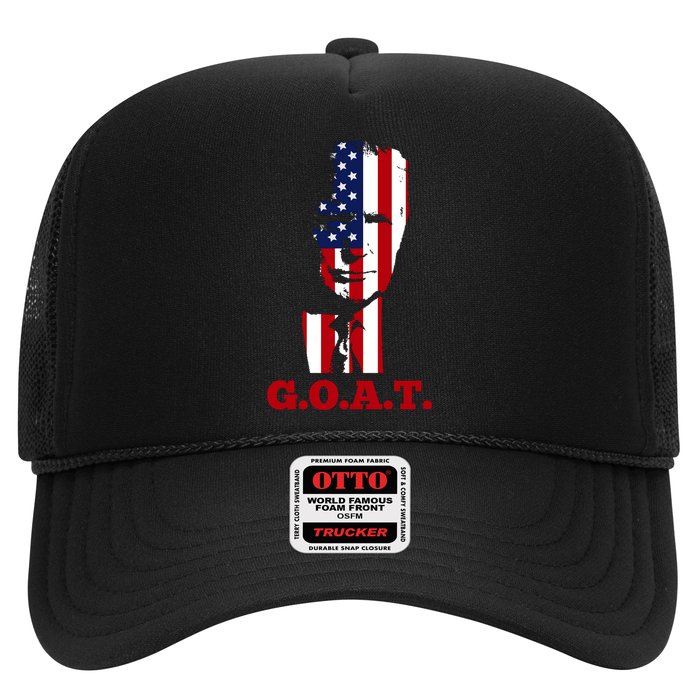Trump USA Flag GOAT Trucker Hat