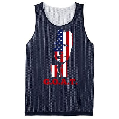 Trump USA Flag GOAT Mesh Reversible Basketball Jersey Tank