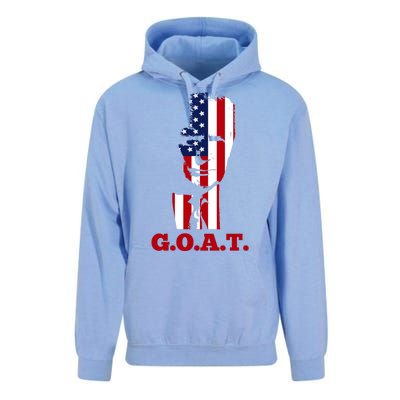 Trump USA Flag GOAT Unisex Surf Hoodie